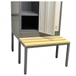 Metallist riidekapp 1-uksega 2070x400x800, pingiga, kokkupandav