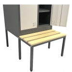 Metallist riidekapp 1-uksega 2070x400x800, pingiga, kokkupandav