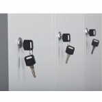 2-door locker 1820x600x500, RAL7035