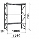 Laoriiul põhiosa 2100x1800x500 480kg/tasapind,3 PLP tasapinda