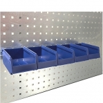 Worktable set 1500x800 with Shelf, Perfo panel, 10 bins, Drawer, Lighting