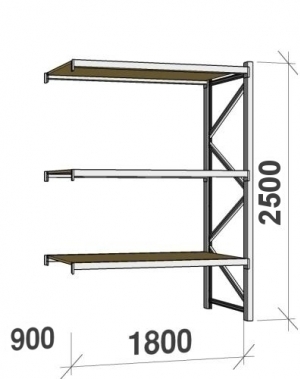 Laoriiul jätkuosa 2500x1800x900 480kg/tasapind,3 PLP tasapinda