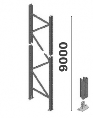 Külgraam 9000x1050 Optima 14,4t ZN