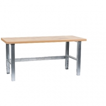 Tugev töölaud 1600x800 töötasapind tamm 42 mm, tsingitud jalad
