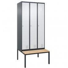 Metallist riidekapp 3-uksega 2070x900x800, pingiga, kokkupandav
