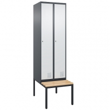 Metallist riidekapp 2-uksega 2070x600x800, pingiga, kokkupandav